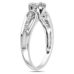 White Gold Diamond Cluster Ring with 1/3CT TDW by Yaffie