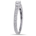 Vintage Promise Ring with 1/4ct TDW Diamond in White Gold by Yaffie