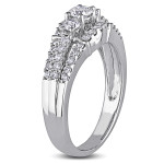 4/5ct TDW Diamond Engagement Ring in Elegant White Gold by Yaffie