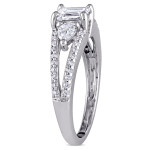 White Gold Engagement Ring with 7/8ct TDW of Dazzling Diamonds by Yaffie