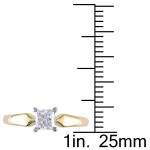 Yaffie Gold Sparkles with 1/2ct TDW Diamond Solitaire