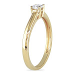 Golden Love: Diamond Engagement Ring (1/4 carat TDW) by Yaffie
