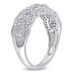 Vintage Floral Anniversary Band with Yaffie Signature White Gold and 1/2ct TDW Diamonds