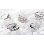 Experience a Heavenly Match with Yaffie Blue Diamond Bridal Ring Set