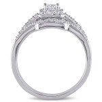 Yaffie Signature White Gold Diamond Bridal Set - Featuring 5/8ct of Sparkling TDW Diamonds
