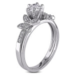White Gold Bridal Set with 5/8ct TDW Diamond from Yaffie Signature Collection