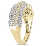 Milgrain Detailed Anniversary Ring with Yaffie Signature Gold and 1/2ct TDW Diamonds