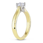 Yaffie Yellow & White Gold Diamond Engagement Ring - Signature Collection
