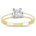 Certified 1/2ct Diamond Solitaire Ring from Yaffie Signature Collection in Gold