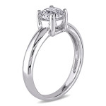 Certified 1ct TDW Diamond Solitaire Gold Ring by Yaffie Signature Collection