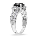 Yaffie ™ Custom-Made Black and White Diamond Ring from the Signature Collection with 2 5/8ct TDW in Gold