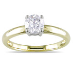 Certified Diamond Solitaire Engagement Ring from Yaffie Signature Collection with 3/4ct TDW in Gold