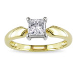 Yaffie Gold Solitaire Diamond Ring, an Exquisite Signature Addition