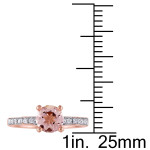 Capture Hearts with Yaffie Rose Gold Morganite and Diamond Ring