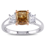 Engage in Elegance with Yaffie Two-tone Gold Diamond Ring