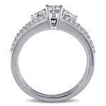 White Gold Diamond Bridal Set with Yaffie Signature Collection & 1 1/10ct TDW Certification