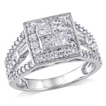 Yaffie Princess Diamond Ring - White Gold, 1 1/2ct TDW