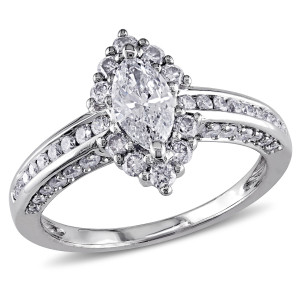 Stunning Yaffie Marquise Diamond Ring - 1 1/4ct White Gold Signature Collection
