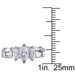 Yaffie White Gold Marquise Diamond Bridal Set, 1 1/4ct TDW Signature Collection