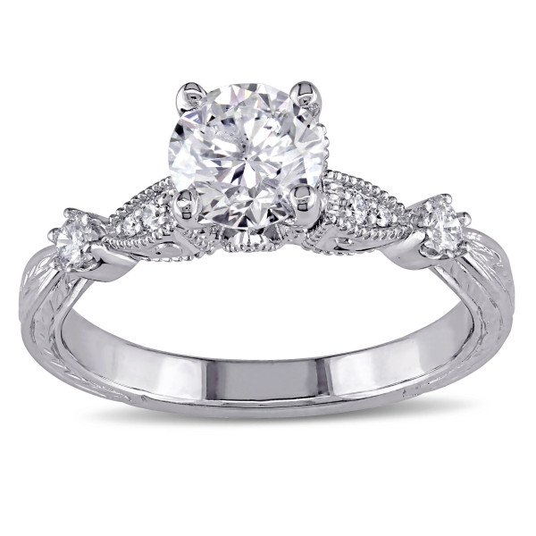 Signature Collection White Gold 1 1/4ct TDW Vintage Solitaire Diamond Ring - Custom Made By Yaffie™