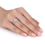 Bridal Bliss: Yaffie Signature Collection 1 1/5ct White Gold Ring Set