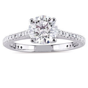 Yaffie White Gold Diamond Engagement Ring from Signature Collection, 1 1/5ct TDW