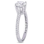 Indulge in Elegance: Yaffie Signature Collection White Gold Diamond Engagement Ring with 1 1/5ct TDW