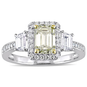 Sparkle in Style: Yaffie White Gold Yellow & White Diamond Ring