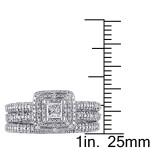 Enchanting Yaffie Bridal Set: 1/2ct TDW Diamond in White Gold Signature Collection