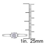 The Yaffie Signature Collection White Gold Diamond Engagement Ring with 1/2ct TDW