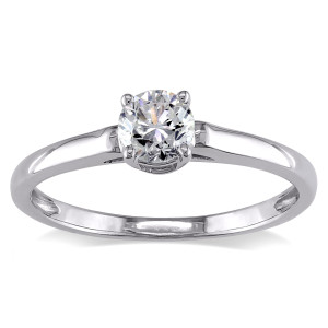 Dazzle in Yaffie White Gold Diamond Solitaire Engagement Ring