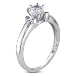 White Gold 1/2ct Diamond Engagement Ring from Yaffie Signature Collection.