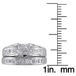 The Yaffie Signature Collection Bridal Ring Set with a stunning 1ct TDW Certified Diamond in White Gold.