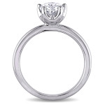 Yaffie Signature Collection 1ct TDW Diamond Engagement Ring - Elegant White Gold with 5-Prong Setting