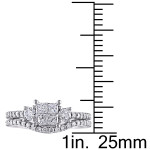 Bridal Bliss Diamond Ring Set by Yaffie Signature Collection in 1ct TDW White Gold