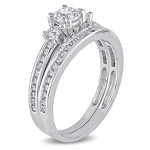 Bridal Bliss: Yaffie 1ct TDW Diamond Set in White Gold Signature Collection