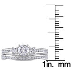 Bridal Bliss: Yaffie 1ct TDW Diamond Set in White Gold Signature Collection