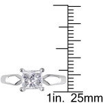 Yaffie Signature White Gold Diamond Solitaire Ring - 1ct TDW