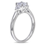 Yaffie 1ct TDW Diamond Three Stone Ring in White Gold - A Signature Collection