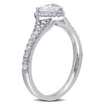 Yaffie White Gold Heart Diamond Ring: A Signature 1ct TDW Treasure