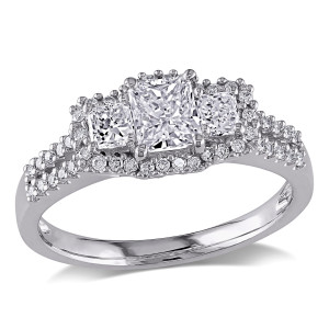 IGL-Certified 1ct Diamond Ring from Yaffie Signature Collection in White Gold