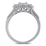 IGL-certified Diamond Ring from Yaffie Signature Collection in White Gold with an impressive 1ct TDW
