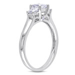 Yaffie Regal Princess Ring with 1ct TDW Diamonds in White Gold Signature Collection