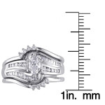 White Gold Diamond Bridal Set by Yaffie Signature Collection, 3/4ct Total Weight