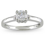 Shine Bright Like a Diamond with Yaffie White Gold Solitaire Ring