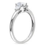 Yaffie Signature Collection Oval Diamond Ring, White Gold & 3/4ct TDW, Truly Fancy Design!