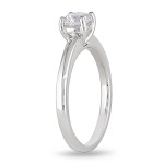 Certified 3/5ct TDW Diamond Ring from Yaffie Signature Collection in White Gold Solitaire