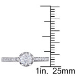 Floral Diamond Engagement Ring - Yaffie Signature White Gold Collection, 5/8ct TDW