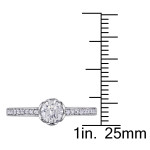 Flower Power: Yaffie 5/8ct TDW Diamond Ring in White Gold