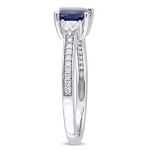 Yaffie Blue & White Sparkling Diamond Engagement Ring from the Signature Collection